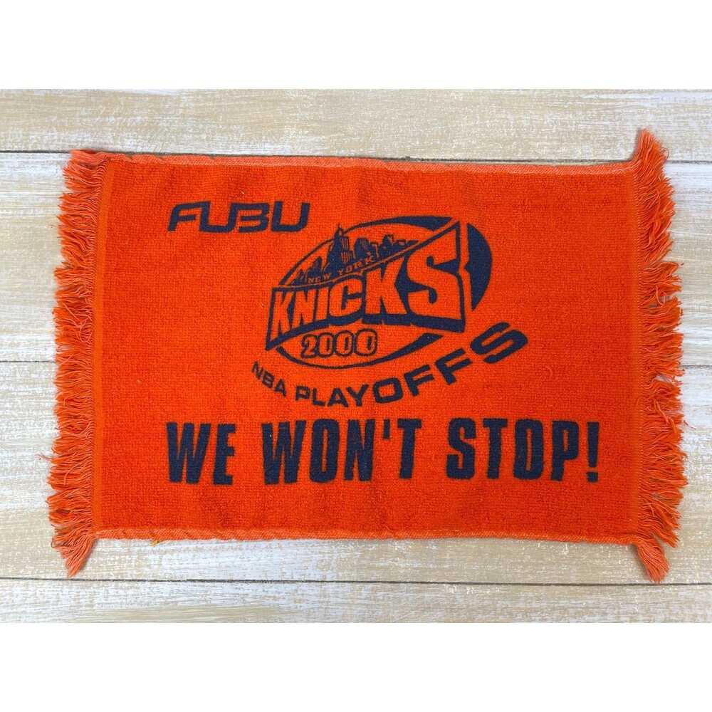 NBA FUBU New York Knicks Playoffs WE WON'T STOP Rally Hand Towel 2000